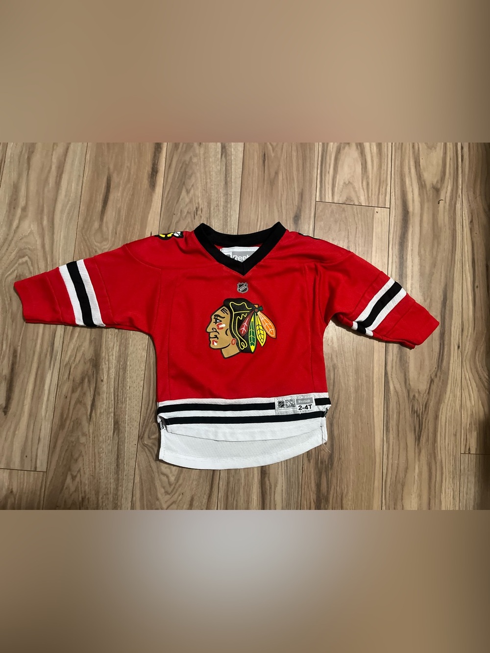 Reebok  Red Chicago Blackhawks Hockey Jersey